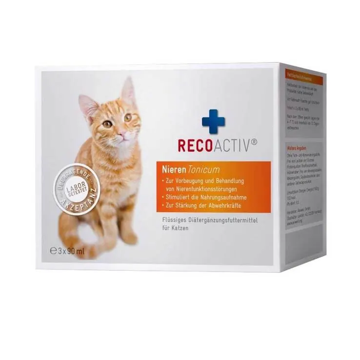 Recoactiv Nieren Tonicum für Katzen Kurpackung, 3X90 ml