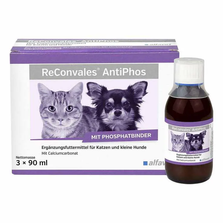 Reconvales Antiphos flüssig für Katzen/kleine Hunde, 3X90 ml