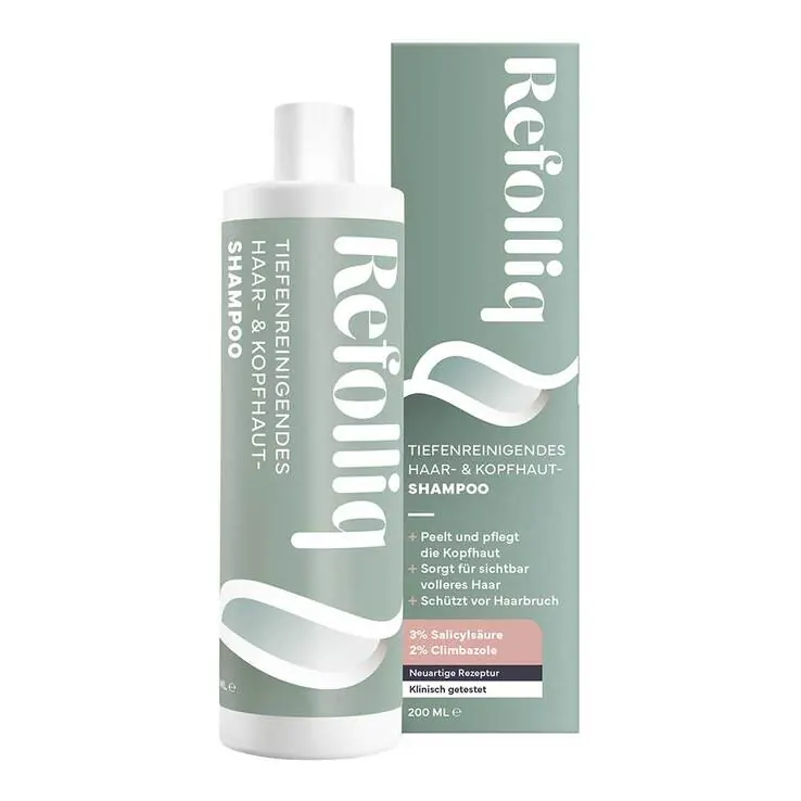 Refolliq tiefenreinigendes Haar- & Kopfhaut Shampoo , 200 ml