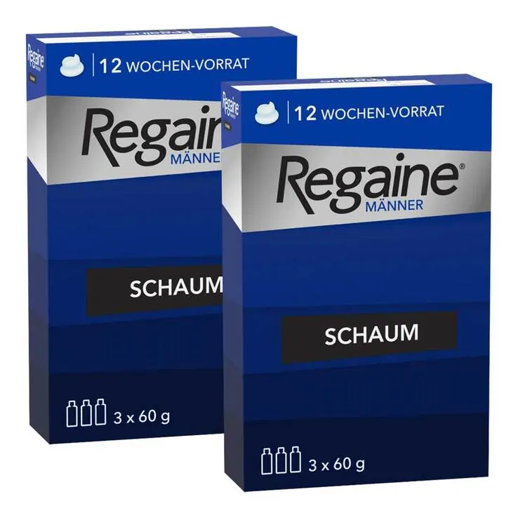 Regaine Männer Schaum 5%, 2x3x60 ml