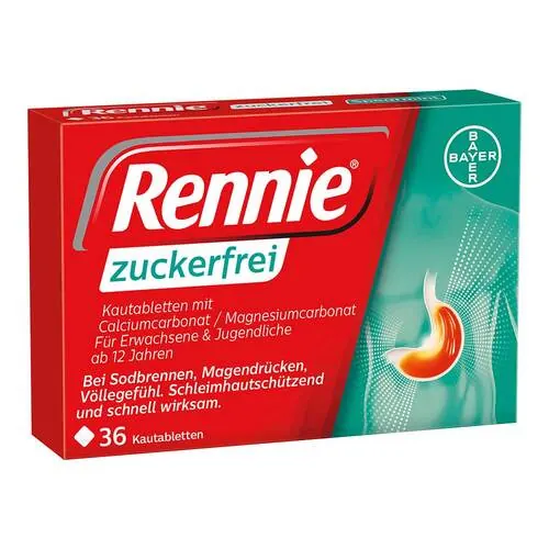 Rennie zuckerfrei Kautabletten, 36 St