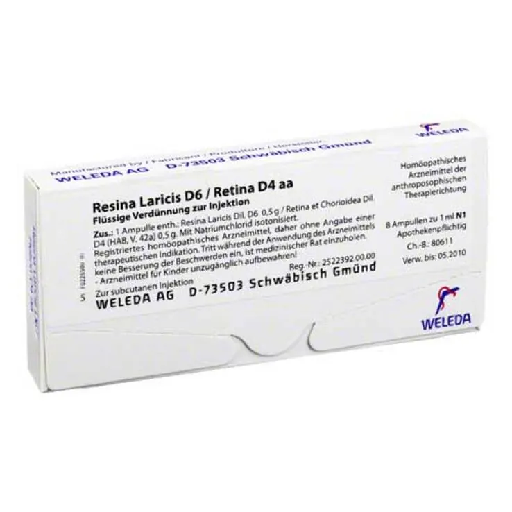 Resina laricis / D 6 Retina D 4 aa Ampullen, 8X1 ml