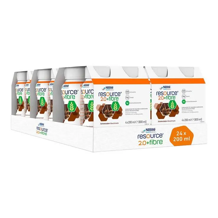 Resource 2.0 + fibre Schokolade, 6X4X200 ml