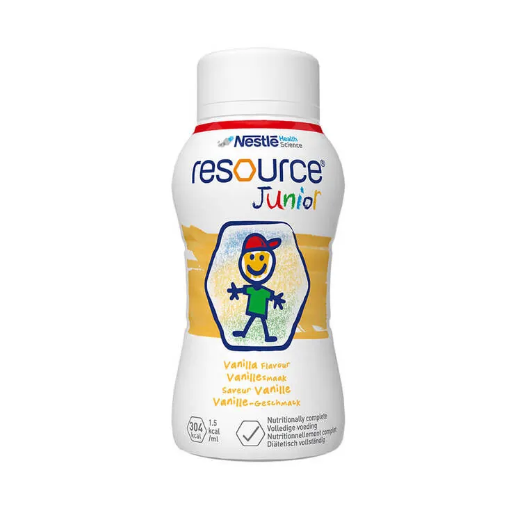 Resource Junior Vanille-Geschmack flüssig, 4X200 ml