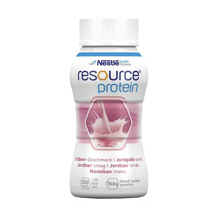 Resource Protein Drink Erdbeer, 4X200 ml