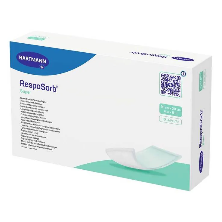 Resposorb Super Wundauflage 10x20 cm, 10 St