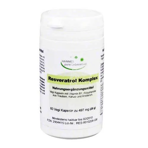 RESVERATROL KOMPLEX Vegi Kapseln, 60 St