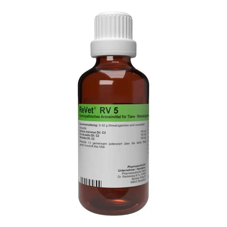 ReVet RV 5 Globuli für Tiere, 42 g