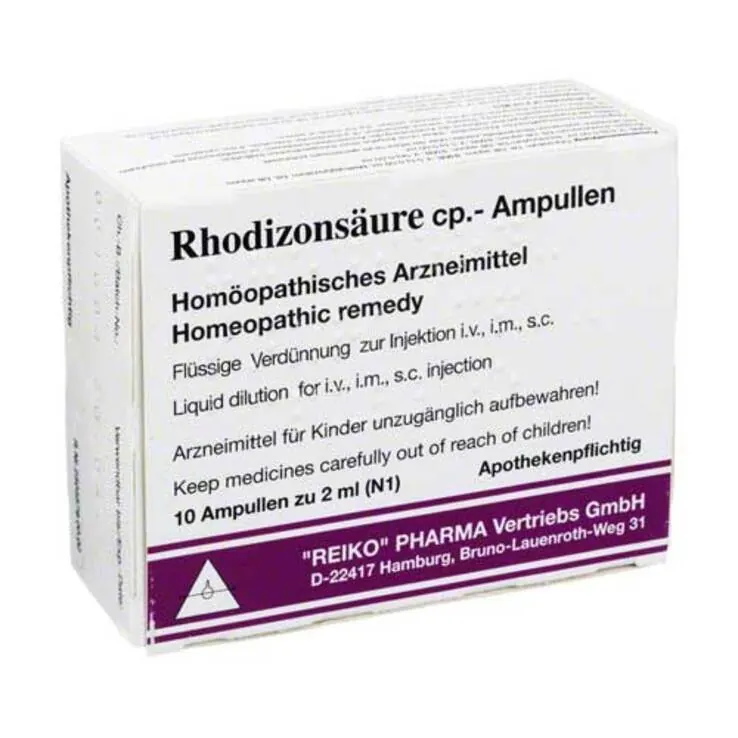 Rhodizonsäure cp.Ampullen Injektionslösung, 10X2 ml