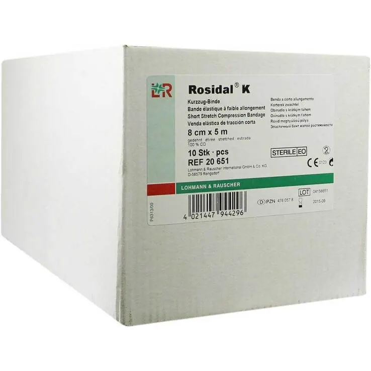 Rosidal K Binde 8cmx5m steri, 10 St