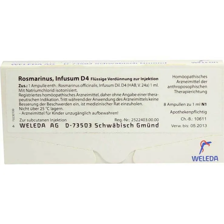 Rosmarinus D 4 Ampullen, 8X1 ml