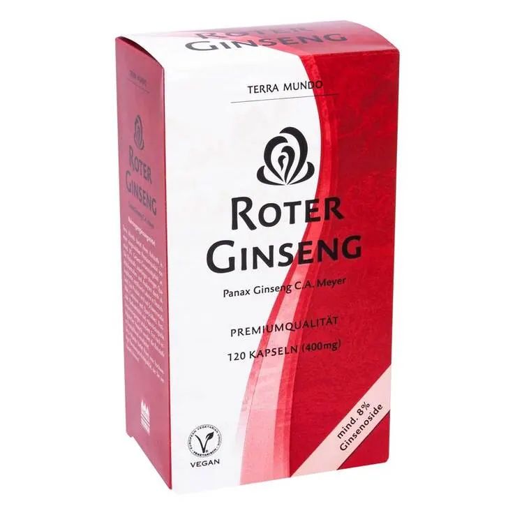 Roter Ginseng 400 mg 8% von Terra Mundo, 120 St