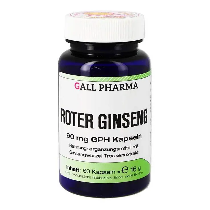 Roter Ginseng 90 mg GPH Kaps, 60 St