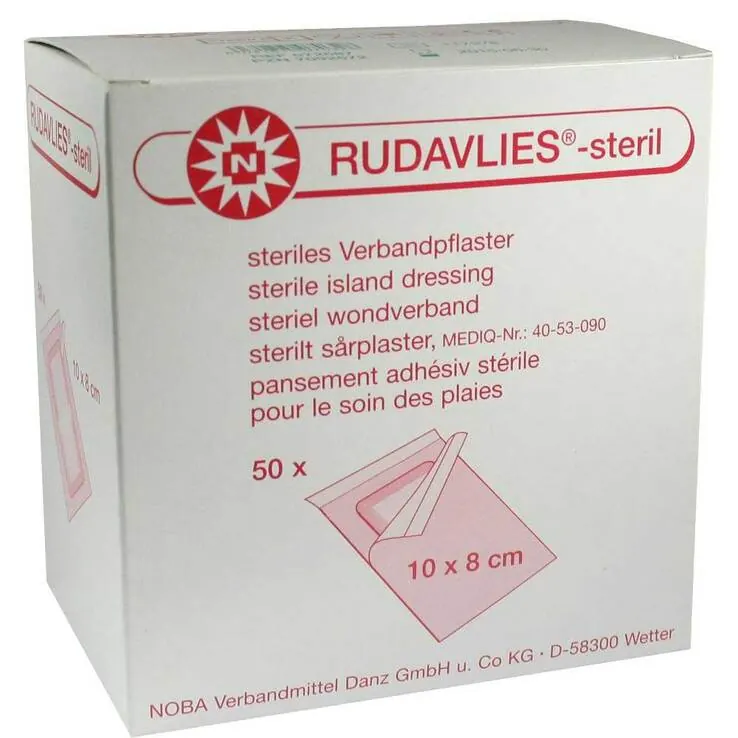 Rudavlies 10cmx8cm Verbandpf, 50 St