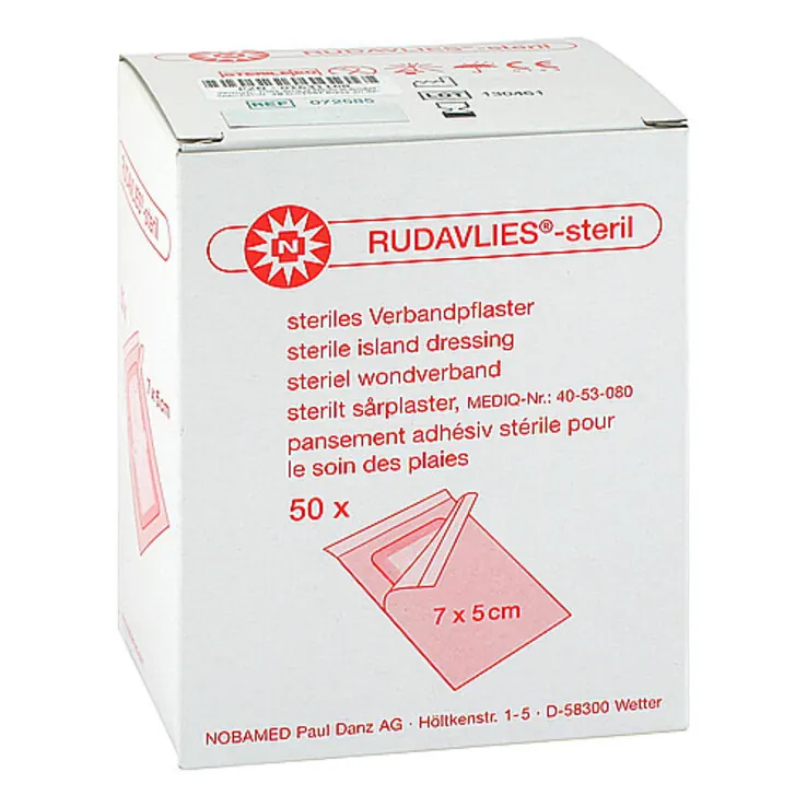 Rudavlies 7cmx5cm Pflaster steril, 50 St