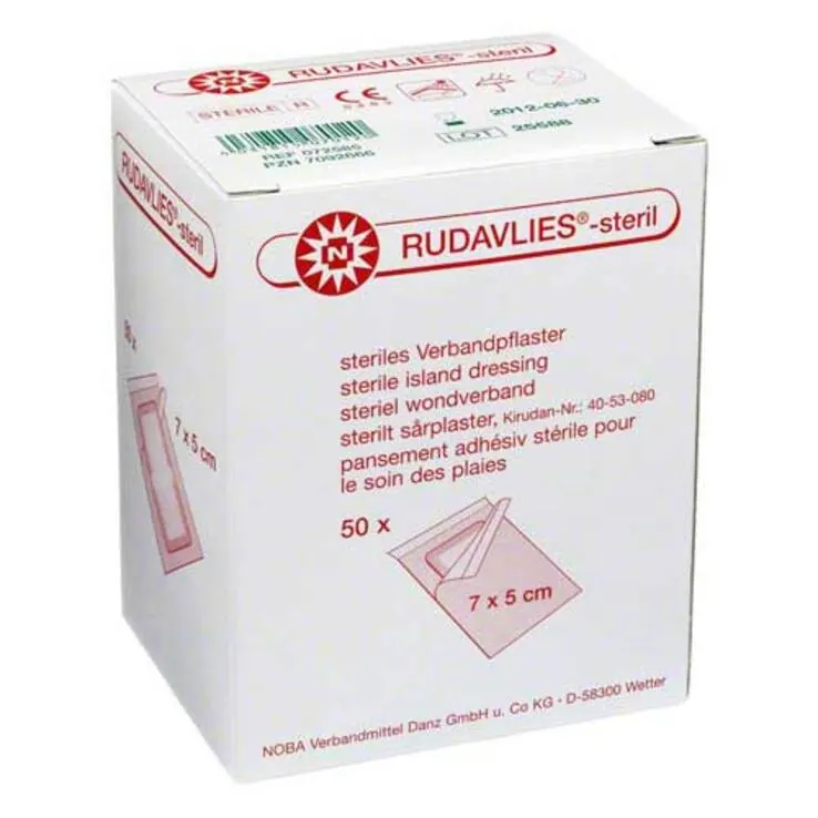Rudavlies 7cmx5cm Verbandpfl, 50 St