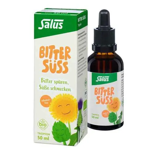 Salus Bitter Süss Tropfen alkoholfrei Bio, 50 ml