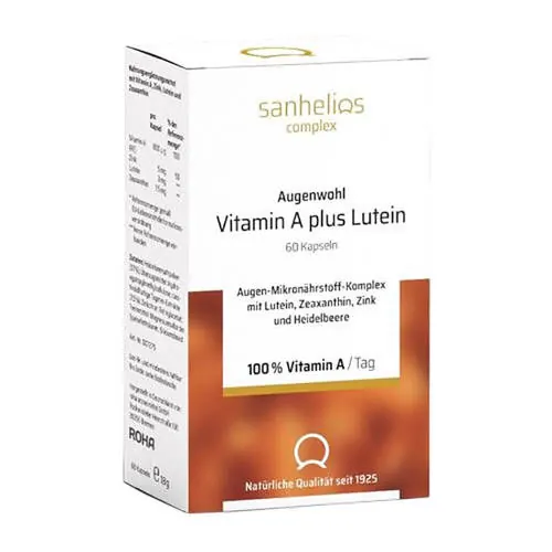 Sanhelios Augenwohl Vitamin A plus Lutein Kapseln, 60 St