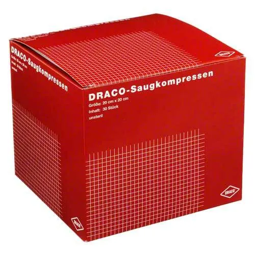 Saugkompressen unsteril 20x20 cm Draco, 30 St