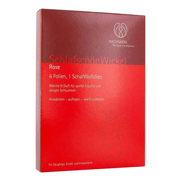 Schlafschön Wickel Rose Wachswerk, 6 St