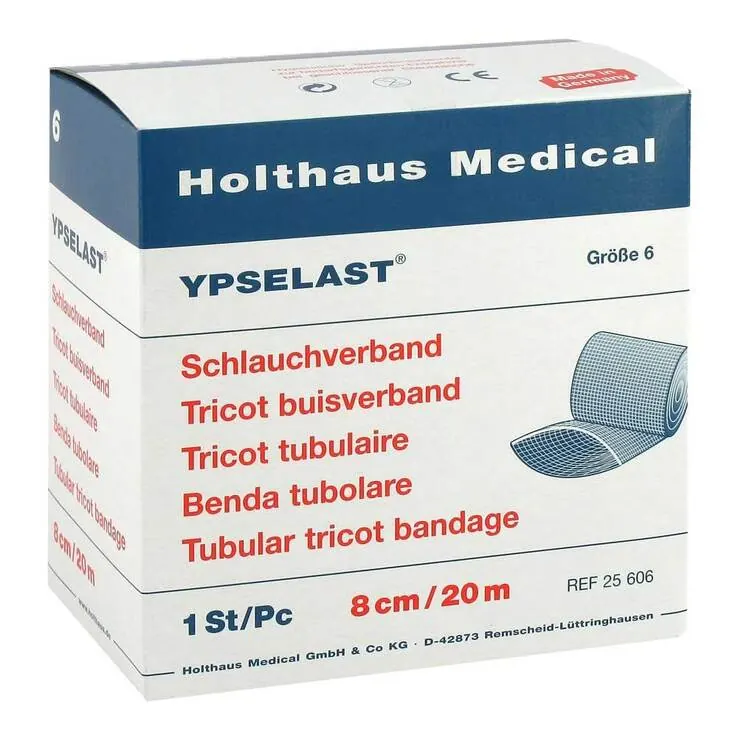 Schlauchverband Ypselast Größe 6 20 m weiß, 1 St