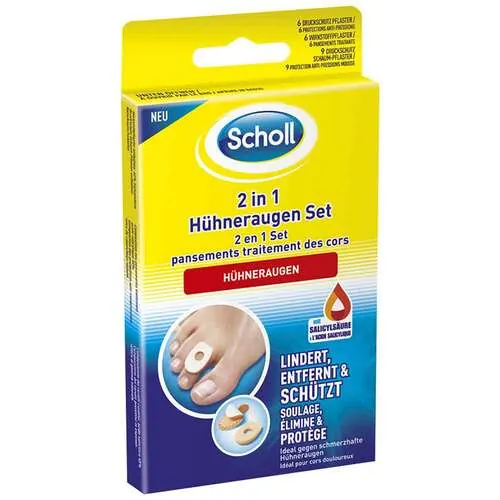 Scholl 2in1 Hühneraugen Set, 1 P