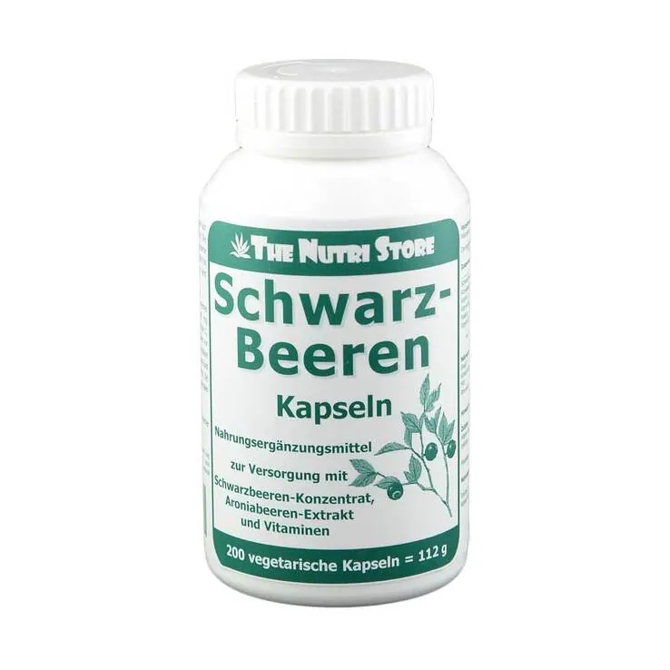 Schwarz Beeren Kapseln, 200 St