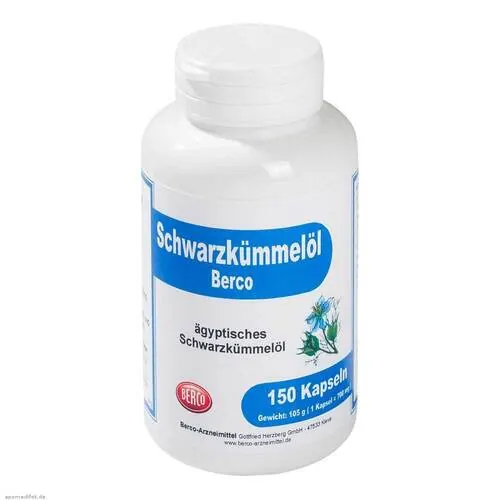 SCHWARZKÜMMELÖL Berco Kapseln, 60 St