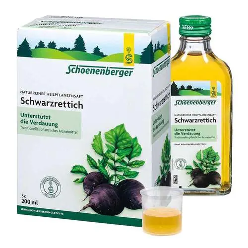 Schwarzrettich Schoenenberger Heilpflanzensäfte, 3X200 ml