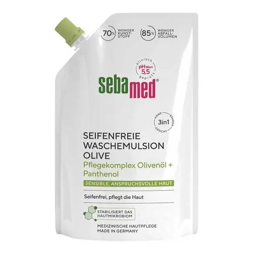 Sebamed Oliven Waschemulsion Nachfüllbeutel, 400 ml