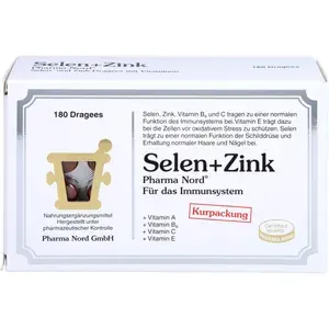 SELEN+ZINKPharmaNordDragees180Stück