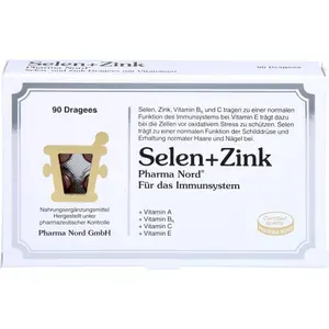 SELEN+ZINKPharmaNordDragees90Stück