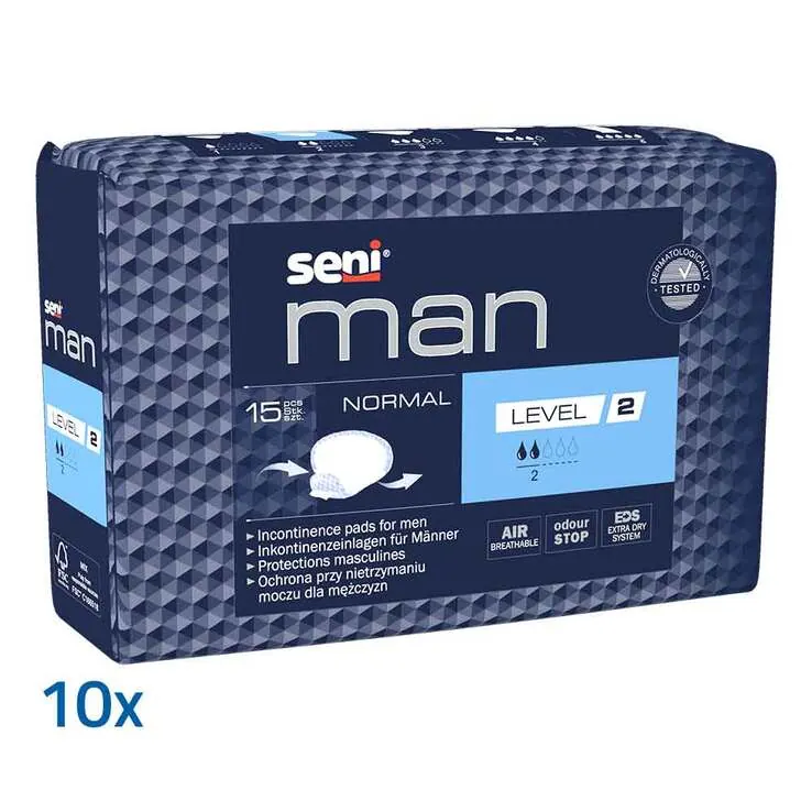 Seni man Inkontinenzeinlagen normal, 10X15 St