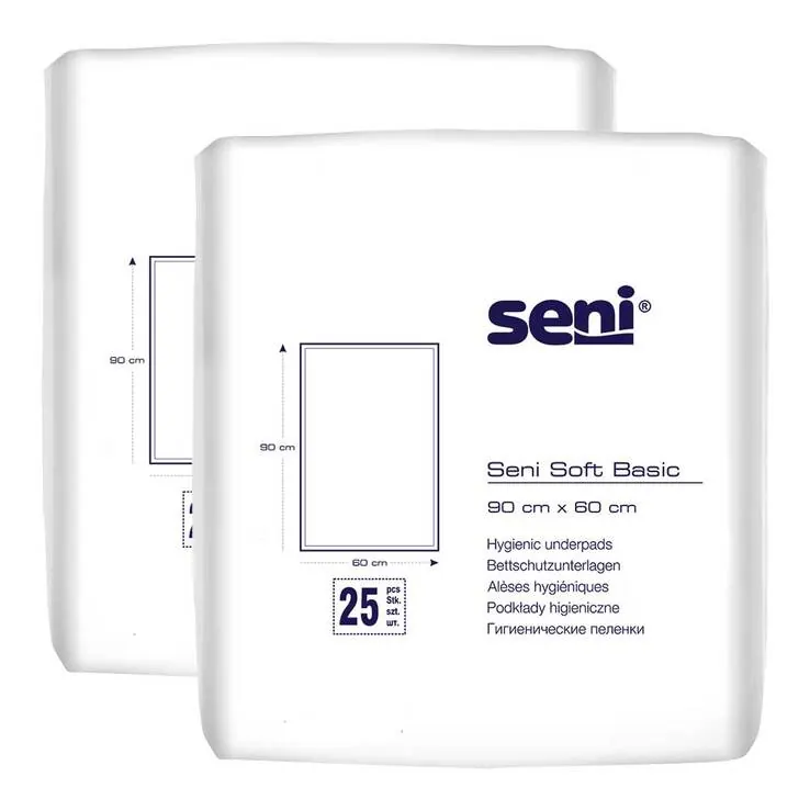 SENI Soft Basic Bettschutzunterlage 60x90 cm, 2X25 St