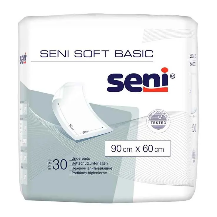 Seni Soft Basic Bettunterlage 60x90 cm, 30 St