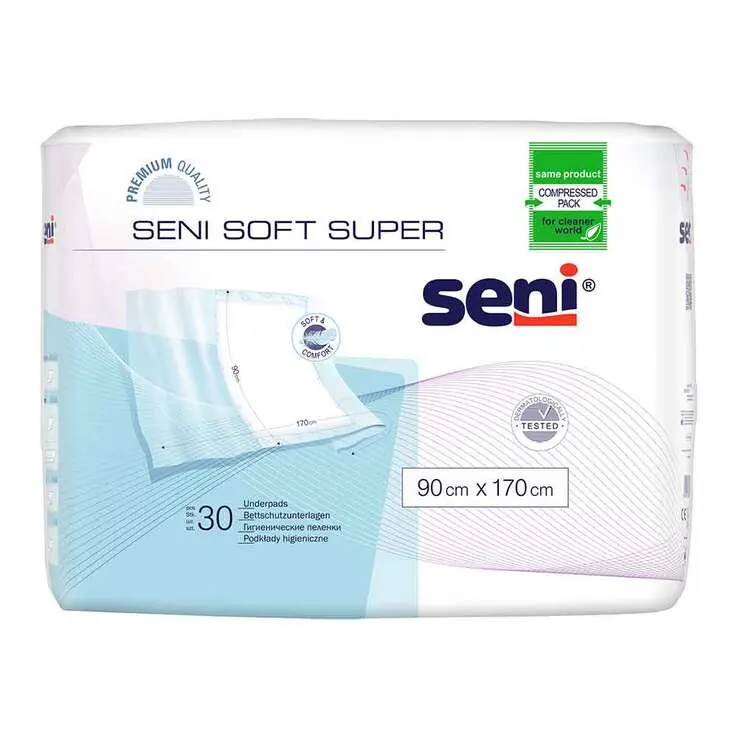 Seni Soft Super Bettschutzunterlagen 90x170 cm, 30 St