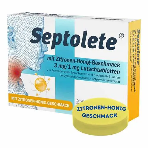 Septolete mit Zitronen-Honig-Geschm.3mg / 1mg Lut.-T., 16 St