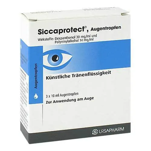 Siccaprotect Augentropfen, 3X10 ml
