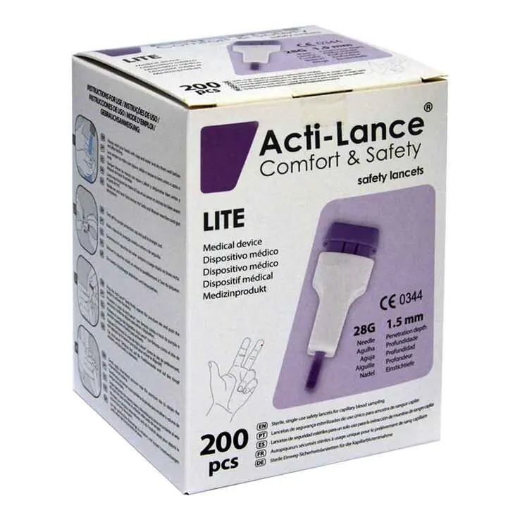 Sicherheitslanzetten Acti-Lance lite 28 G, 200 St