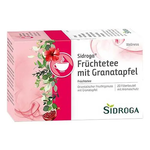 Sidroga Wellness Früchtetee mit Granatapfel Filterb., 20X2.0 g