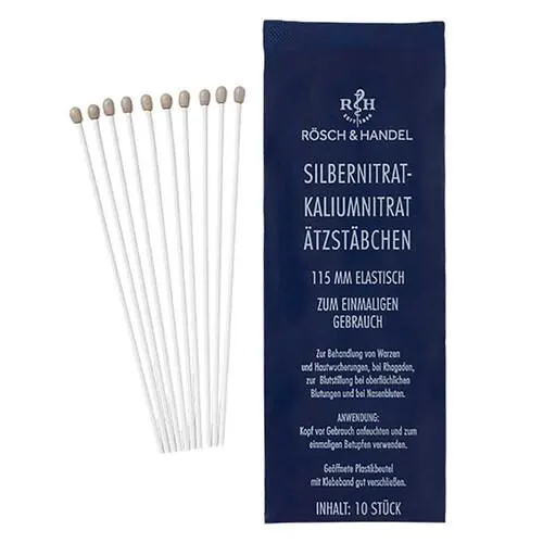 Silbernitrat-Kaliumnitricum Ätzstäb.Ätzstift 115mm el., 10 St