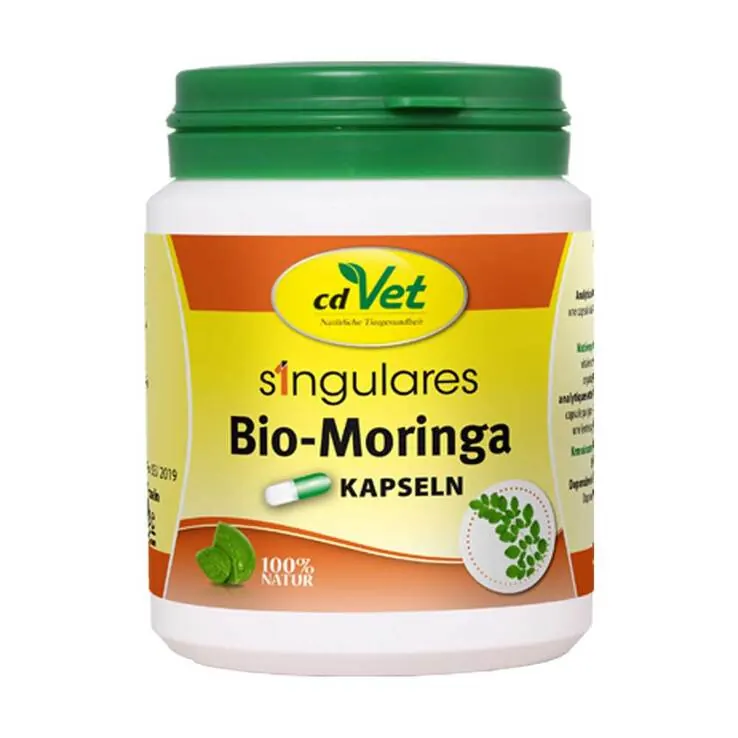 Singulares Bio-Moringa Kapseln vet. (für Tiere), 200 St