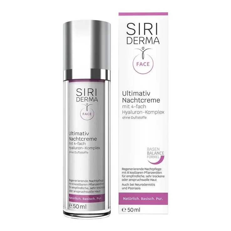 Siriderma Ultimativ Nachtcreme ohne Duftstoffe, 50 ml