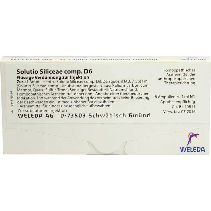 Solutio Siliceae comp. D 6 Ampullen, 8X1 ml