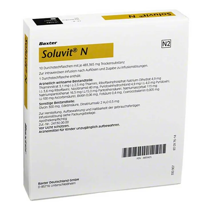 Soluvit N Trockensubstanz ohne Lösungsmittel, 10X10 ml