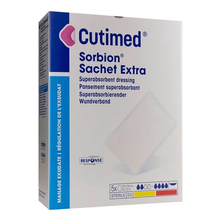 Sorbion Cutimed Sachet Extra Wundauflage 20x30 cm, 5 St