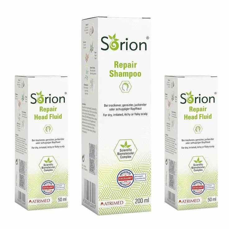 Sorion Repair Shampoo & 2x Sorion Head Fluid, 1 P