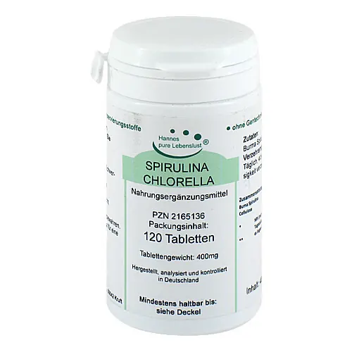 Spirulina + Chlorella Tabletten, 120 St