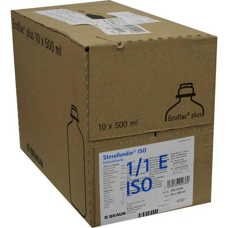 STEROFUNDIN ISO Ecoflac Plus Infusionslösung, 10X500 ml