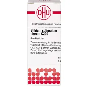 STIBIUMSULFURATUMNIGRUMC200Globuli10g